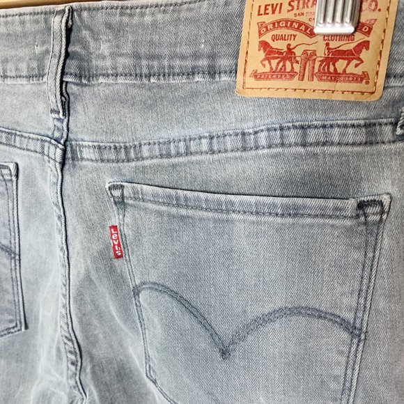 Levi's 711 Skinny Jeans Size 30 Grey/Blue - Picture 4 of 7